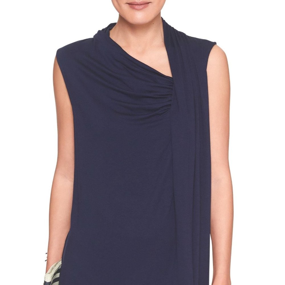 NWT Asymmetrical Drape Banana Republic Blouse